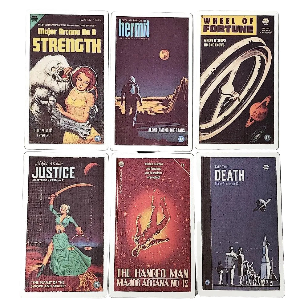 Todo Alcott’s Sci-fi Tarot ტაროს დასტა 12*7სმ
