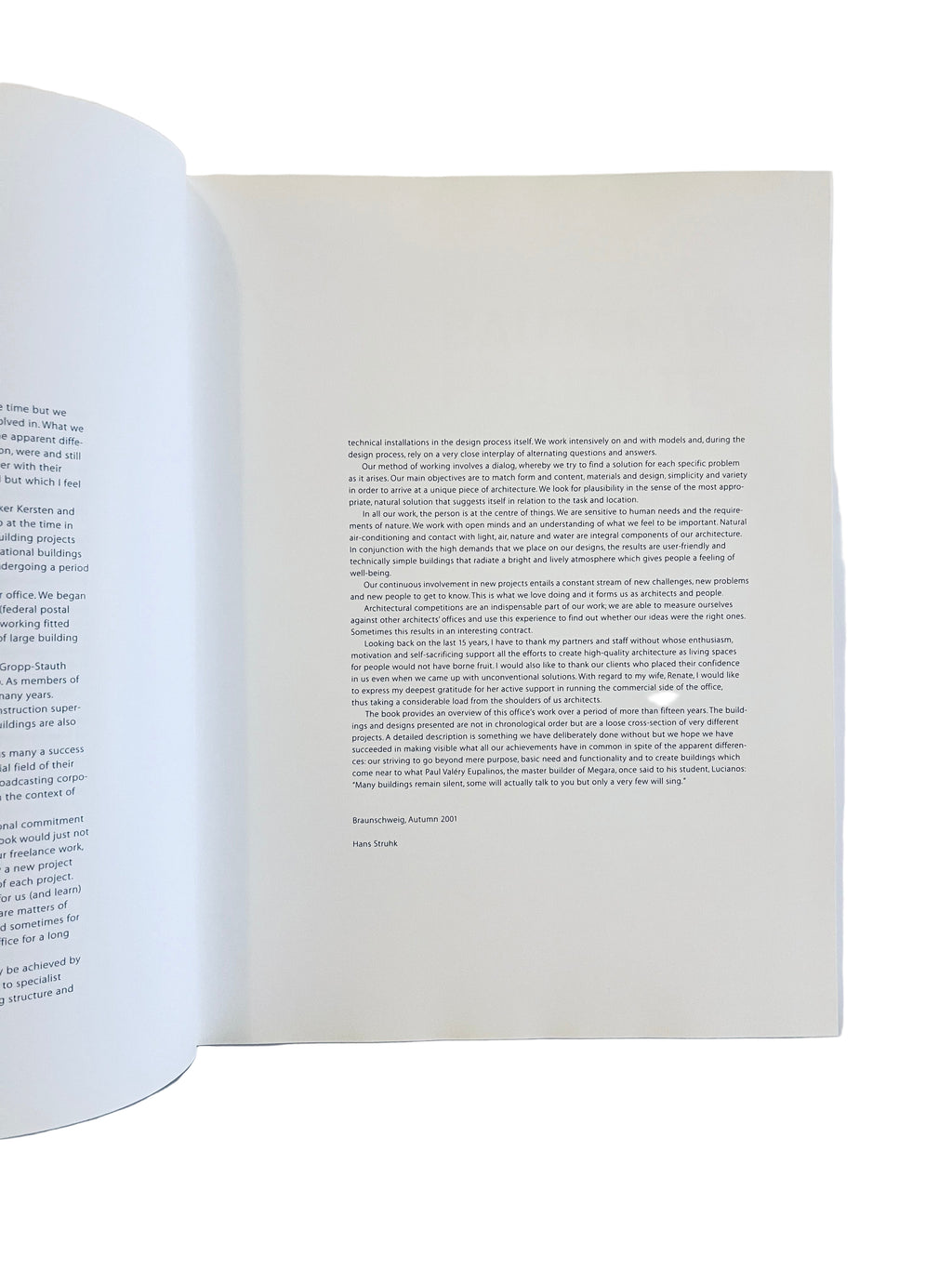 Bauten und Projekte; Struhk und Partner, შენობები და პროექტები 1986-2001 წწ