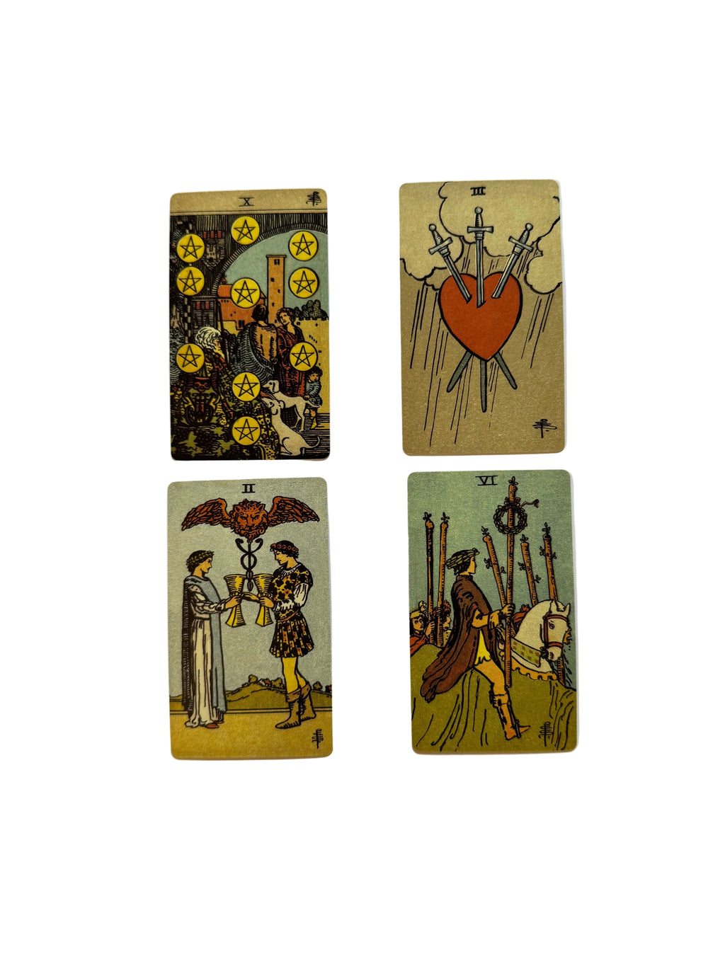 Smith-Waite Tarot Deck Borderless edition Rider თეთრი ჩარჩოს საზღვრების გარეშე 10*6სმ