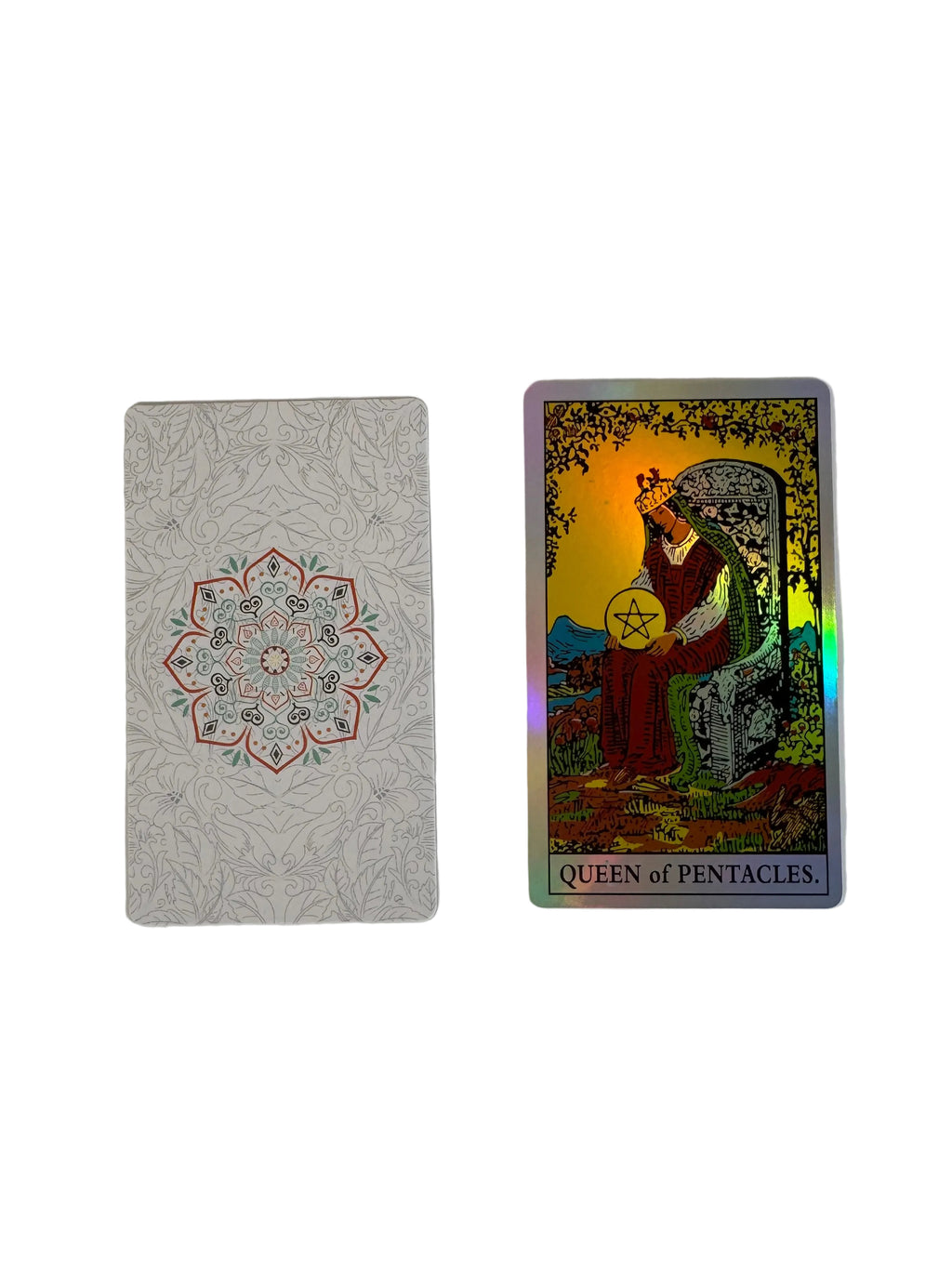 A.E. Waite Holographic Tarot Rider რაიდერის ჰოლოგრაფიული ტაროს დასტა 10*6სმ