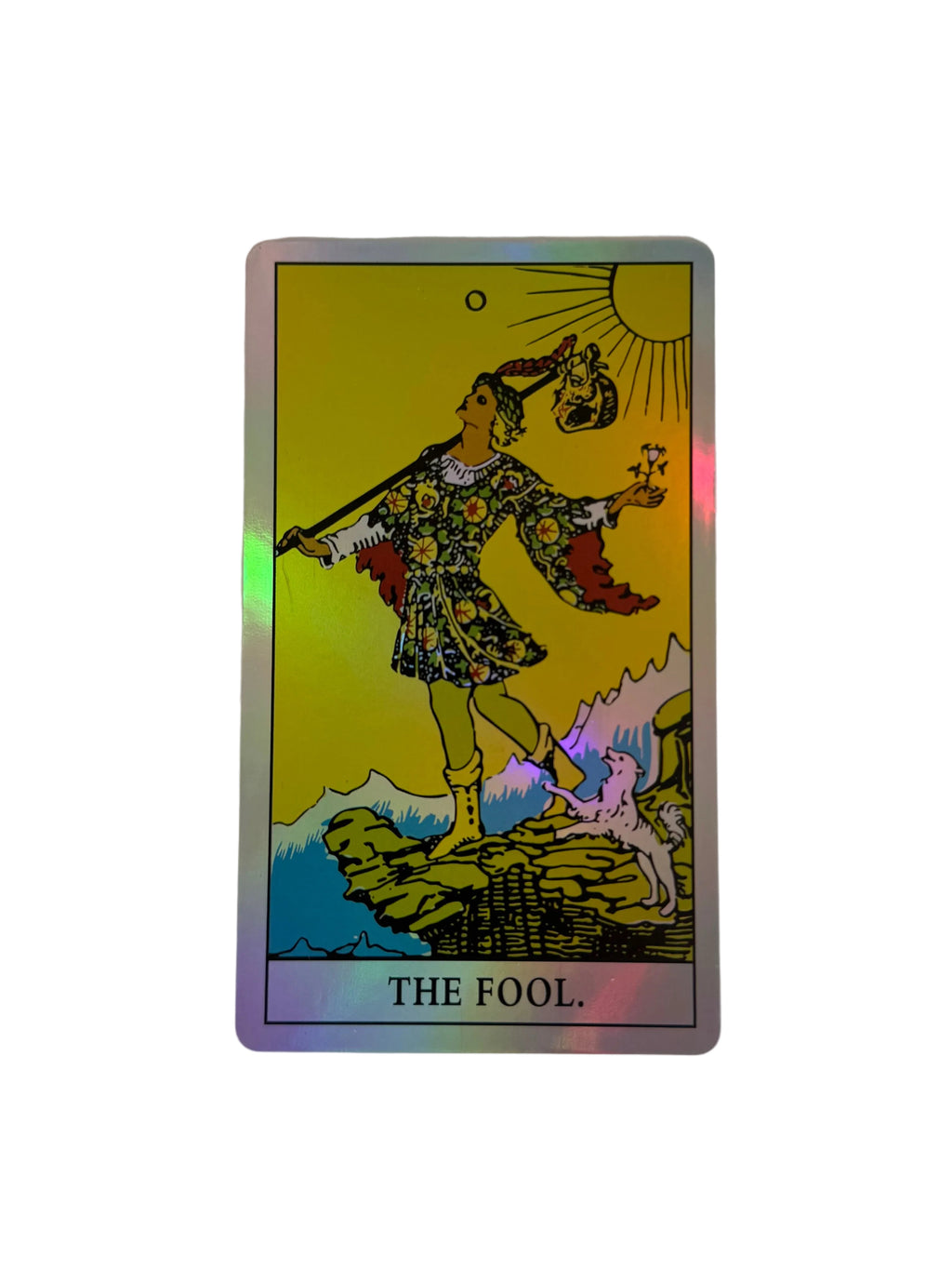 A.E. Waite Holographic Tarot Rider რაიდერის ჰოლოგრაფიული ტაროს დასტა 10*6სმ