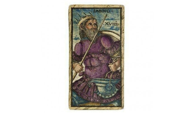 Sola Busca Tarot Deck ტაროს დასტა კარდონის ყუთით 12*7სმ