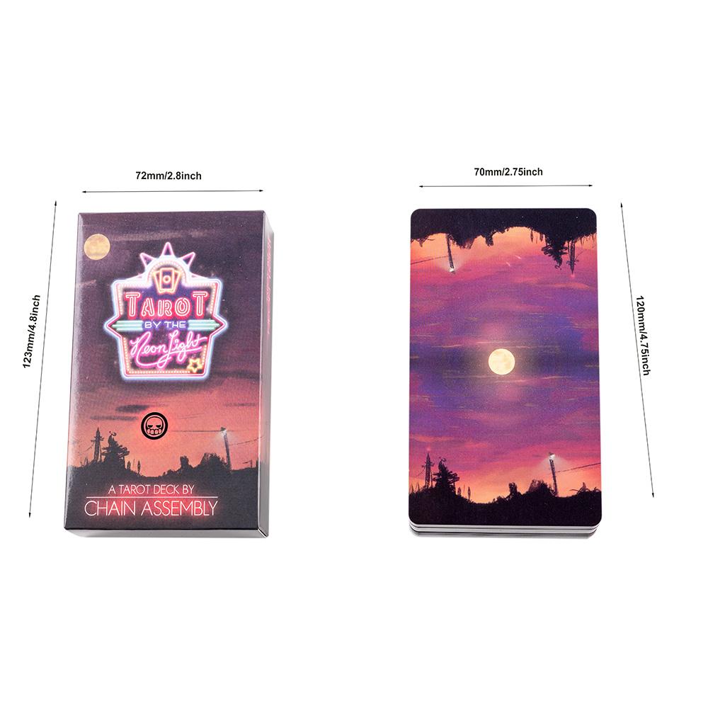 Tarot by the Neon Light Tarot Deck 12*7cm