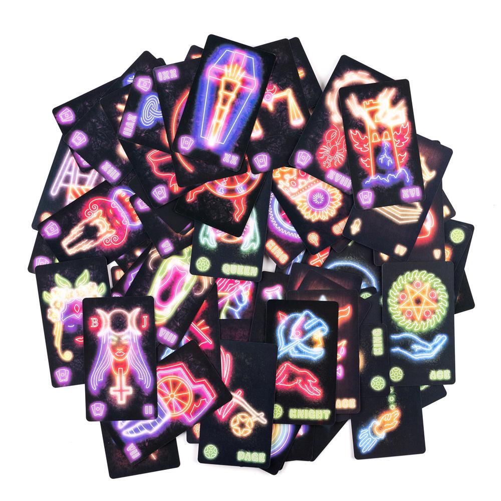 Tarot by the Neon Light Tarot Deck 12*7cm