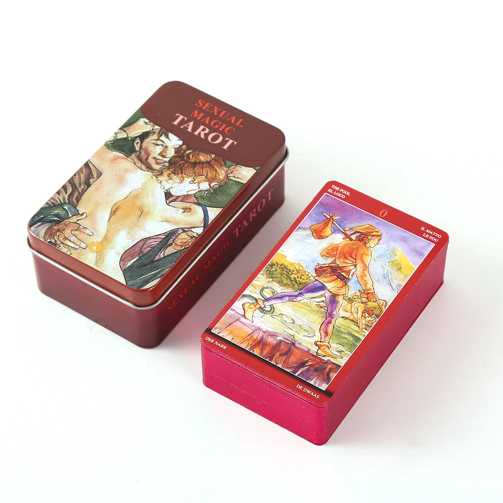 Tarot of Sexual Magic რკინის ყუთით 10*6სმ 🔞