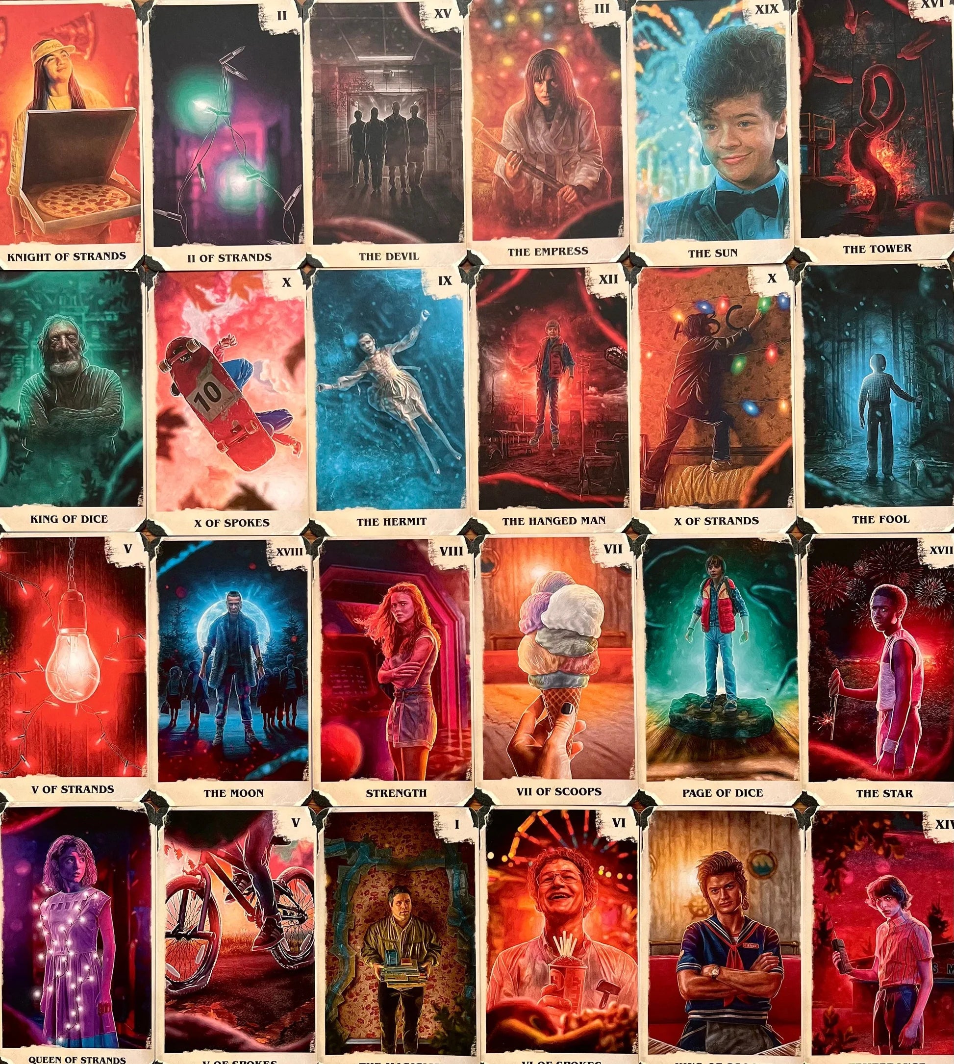 Stranger Things Tarot Deck 10*6სმ