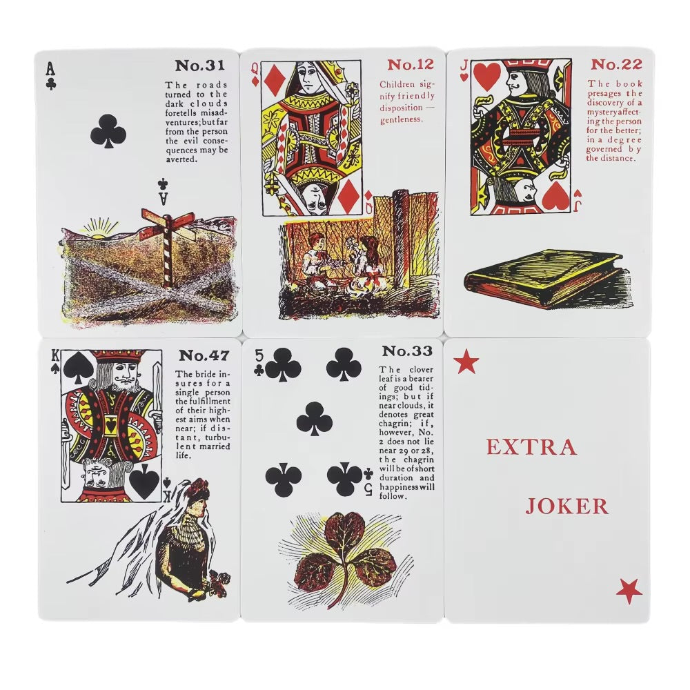 Gypsy Witch Fortune Telling Playing Cards Lenormand