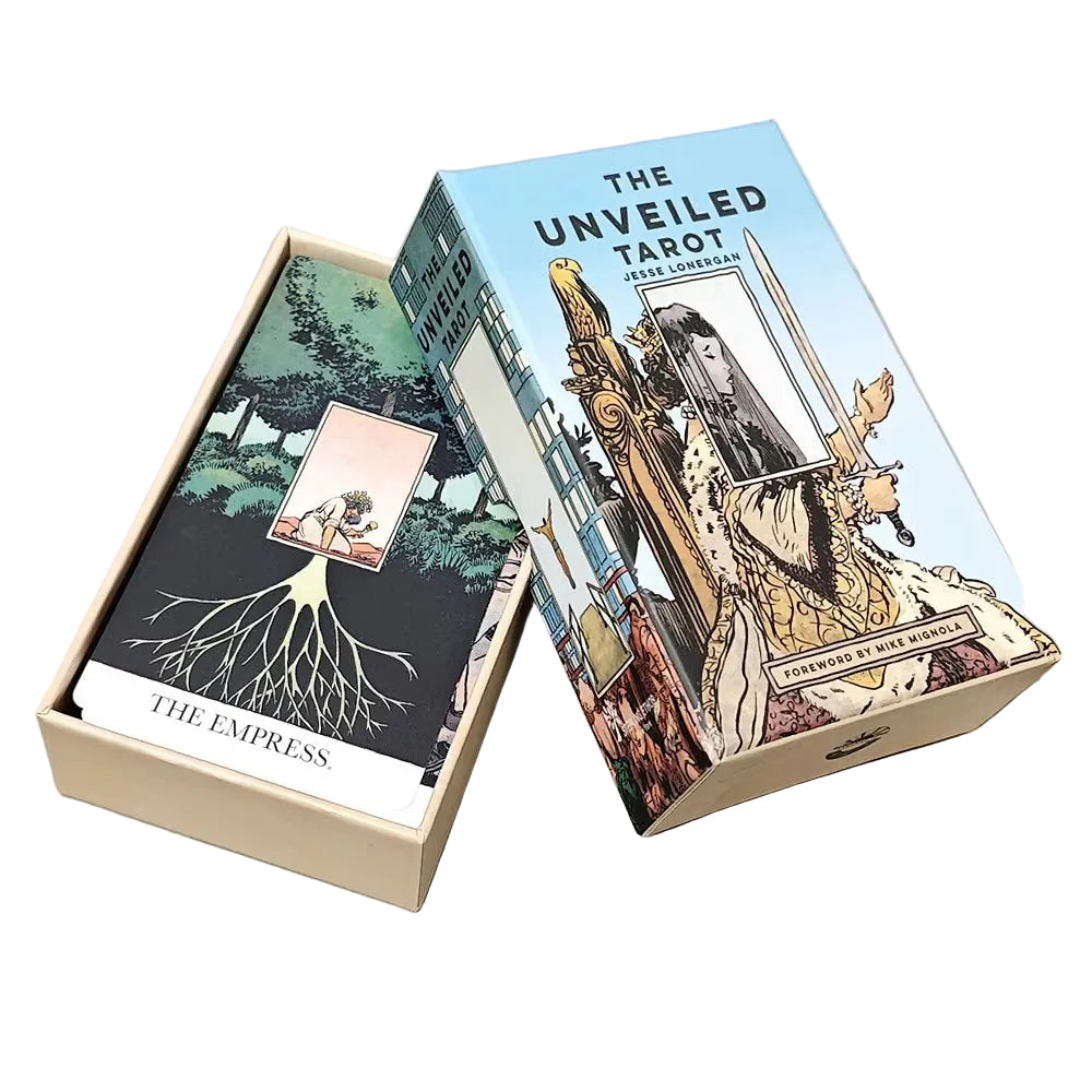 The Unveiled Tarot ტაროს დასტა კარდონის ყუთით 12*7სმ