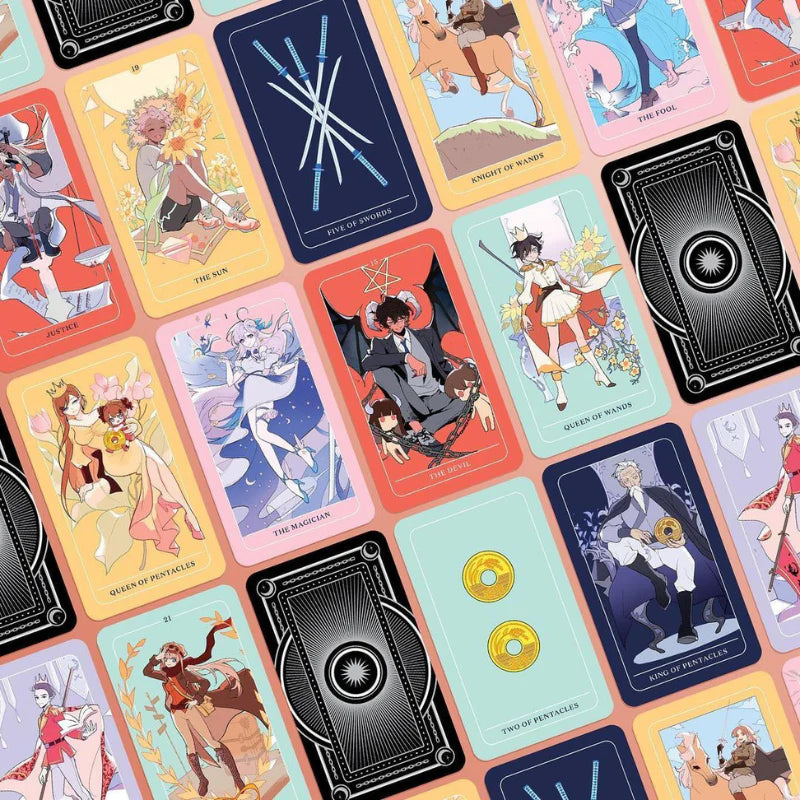 Anime Tarot ტაროს დასტა 10*6სმ