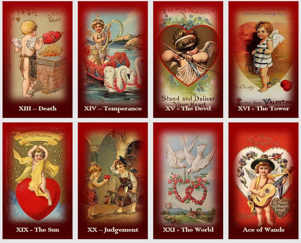 Valentine’s Day Tarot ტაროს დასტა 10*6სმ