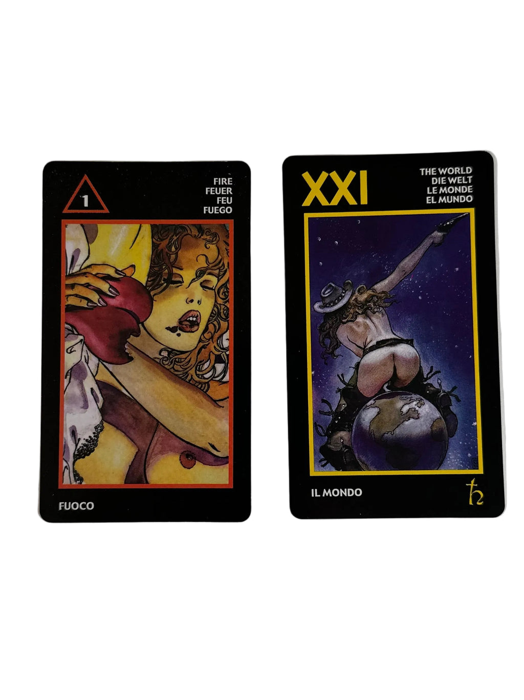 Erotic Tarot Manara მანარას ტაროს დასტა 10*6სმ +18 🔞