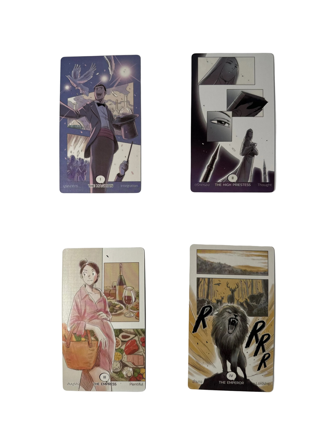 Manga Tarot Deck ტაროს დასტა კარდონის ყუთით 12*7სმ