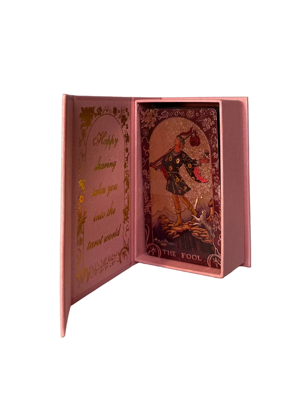 Rider-Weite-Smith Gold Foil Tarot Pink Box 12*7cm