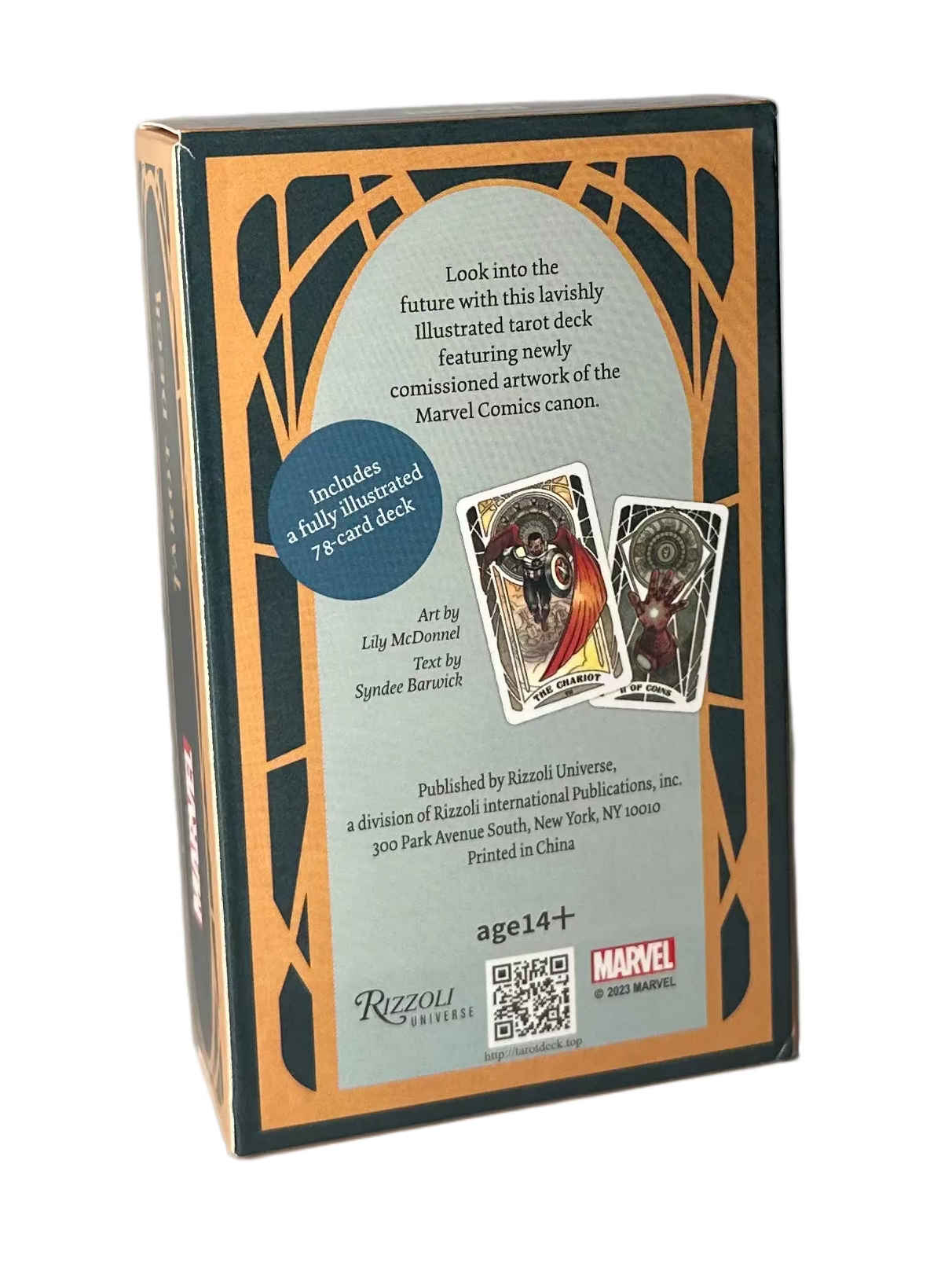 Marvel Tarot Deck მარველის ტაროს დასტა 10*6სმ