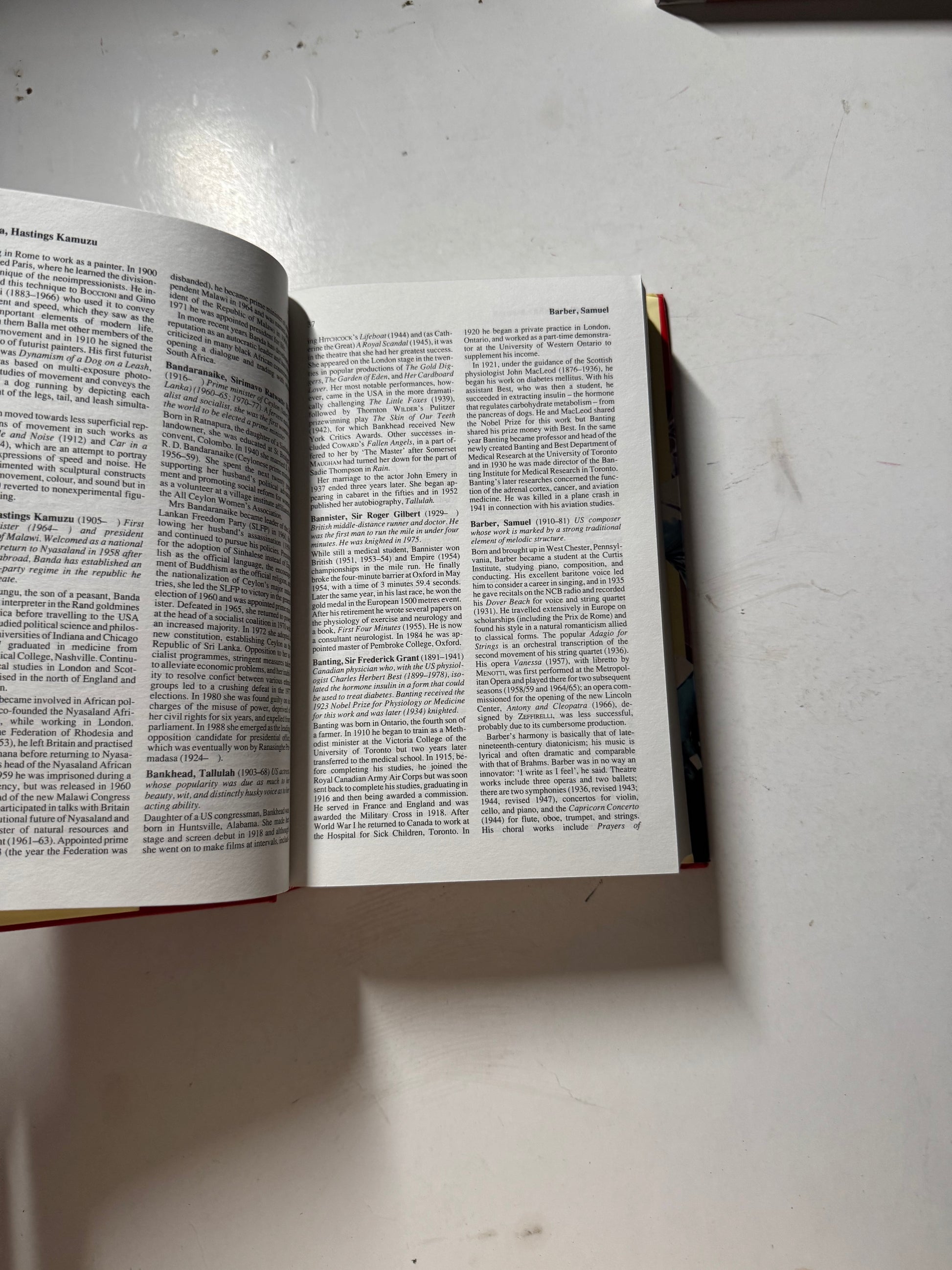 Dictionary of 20th Century World Biography