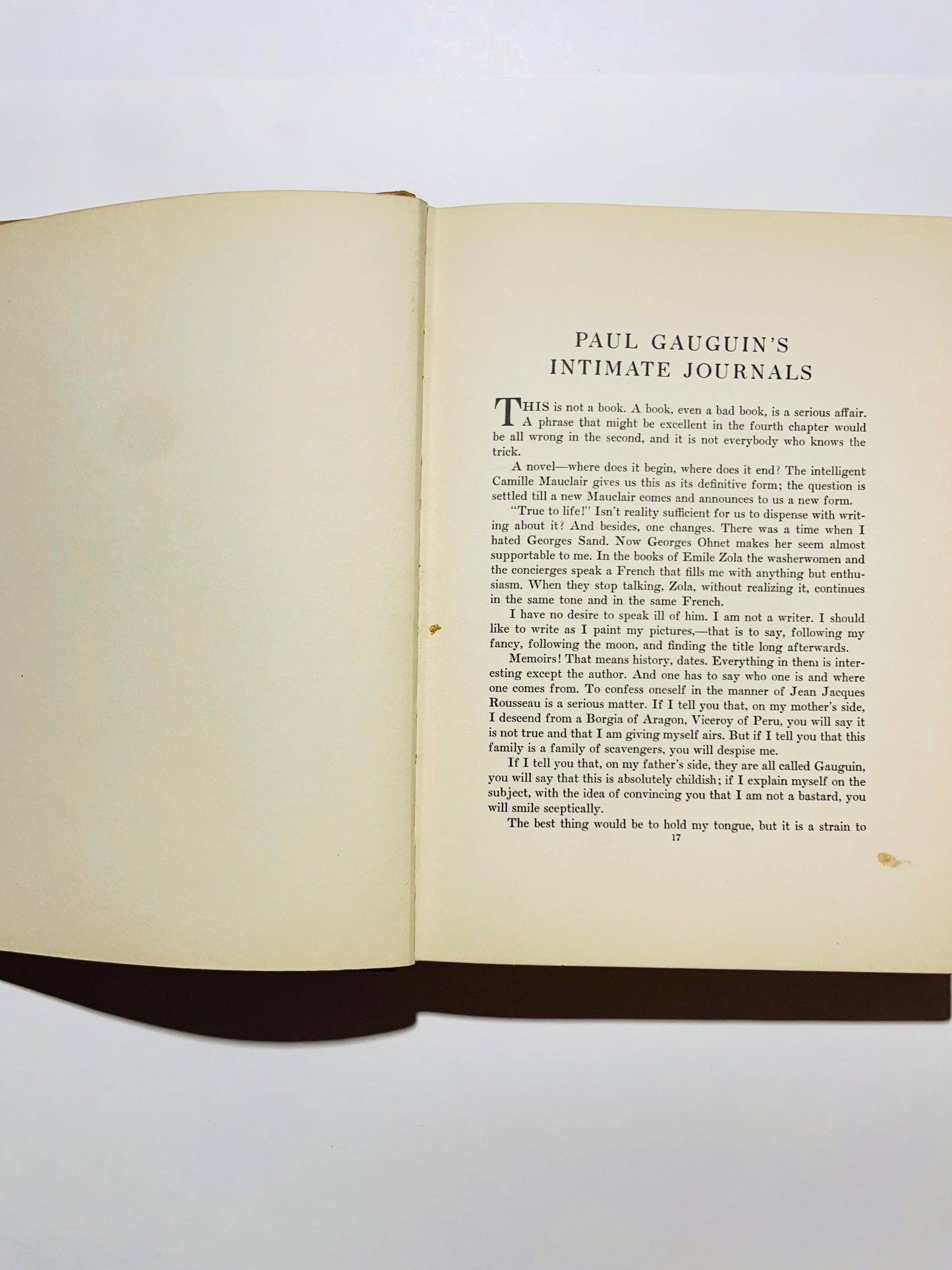 Intimate Journals by Paul Gauguin