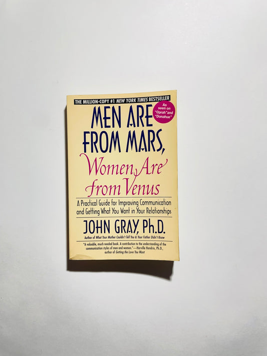 Men Are From Mars, Women Are From Venus