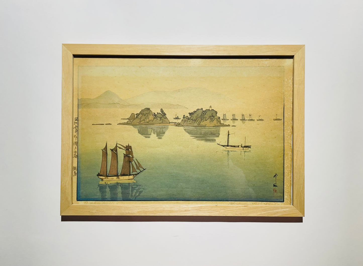 Hiroshi Yoshida Woodblock Print 1930 ხელმოწერილი ჰიროში იოშიდას მიერ