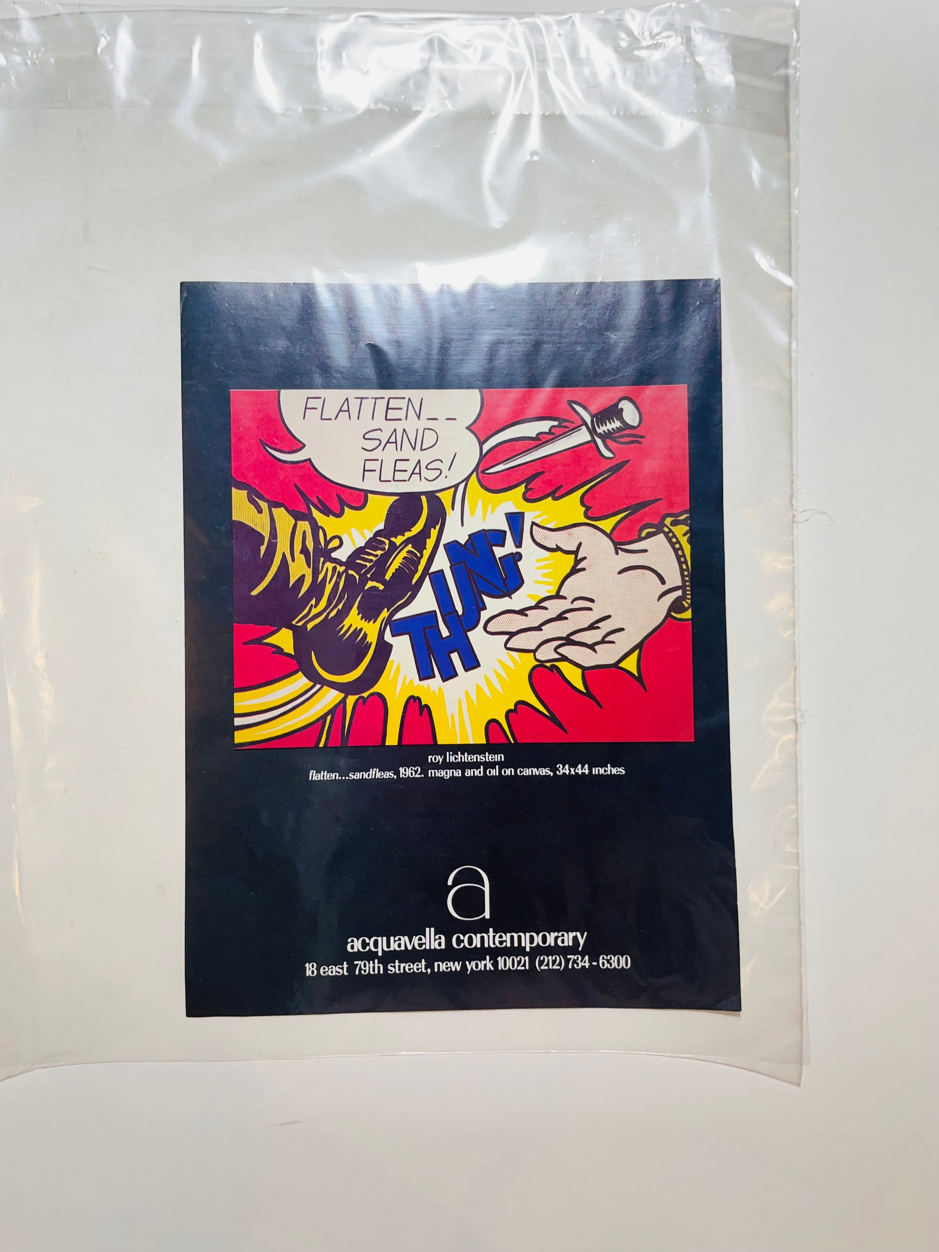 Acquavella-ს თანამედროვე ავთენტური სარეკლამო პოსტერი