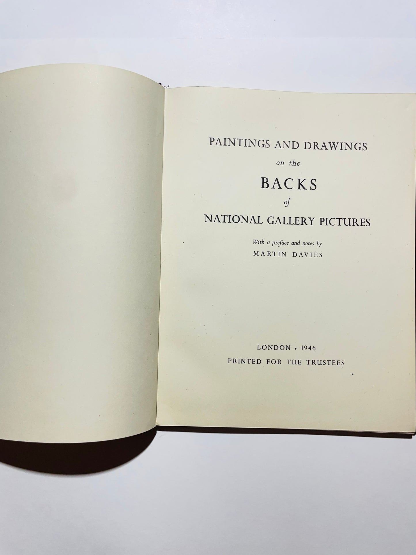 Paintings and Drawings on the Backs of National Hallery pictures