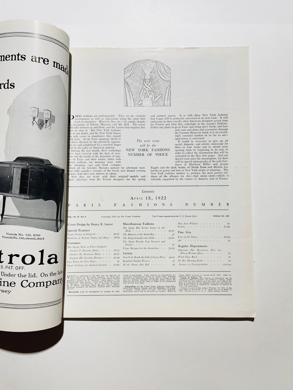 Vogue April15, 1922
